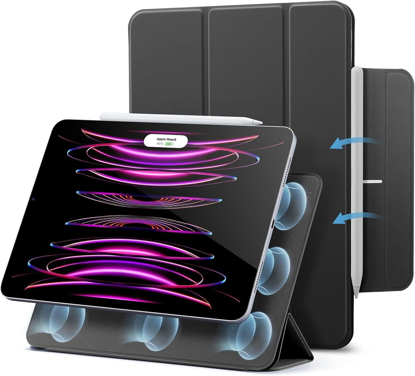 ESR 12.9 6th/5th/4th 13 Inch M3/M2 (2025/2024), for iPad Pro Gen, iPad Air Case Powerful Magnetic Attachment, Slim