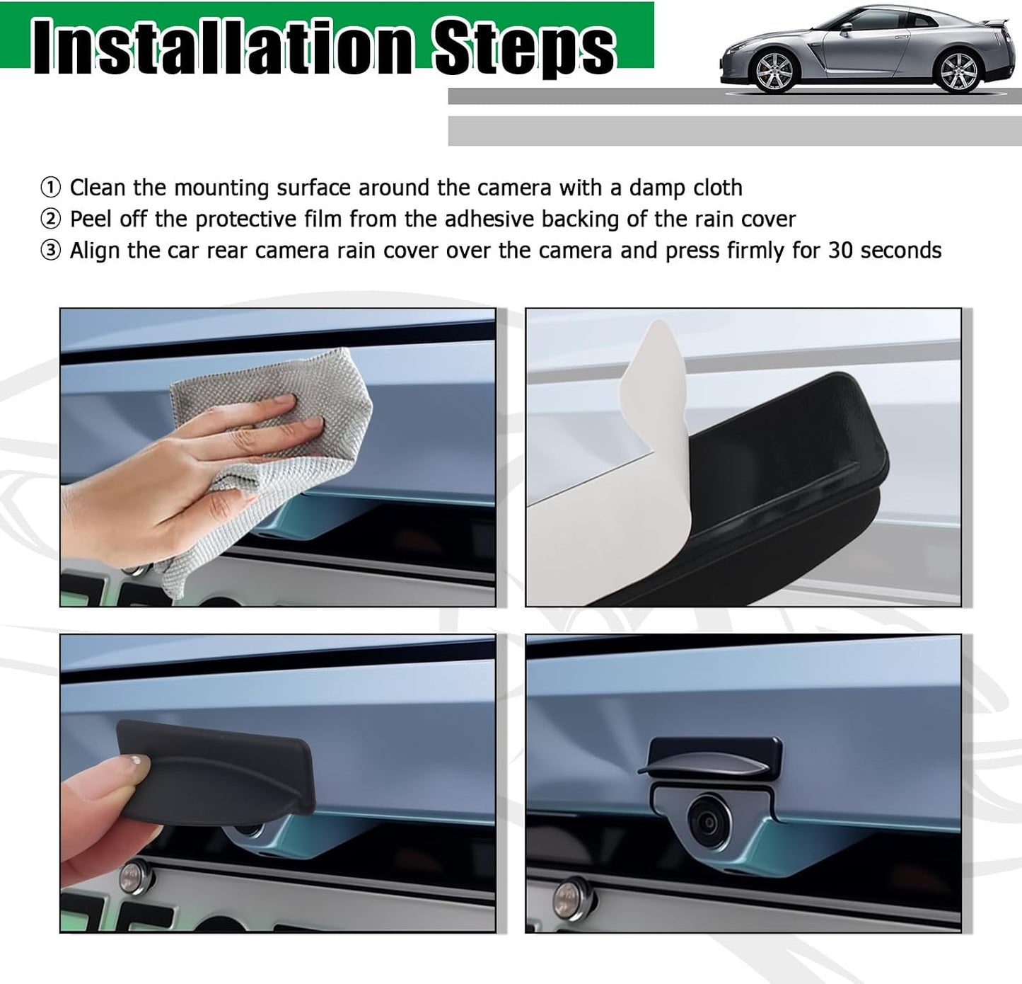 YGDMD Upgraded Rear View Backup Camera Cover,Silicone Back Up Camera for Cars Rain Guard Protective Cover