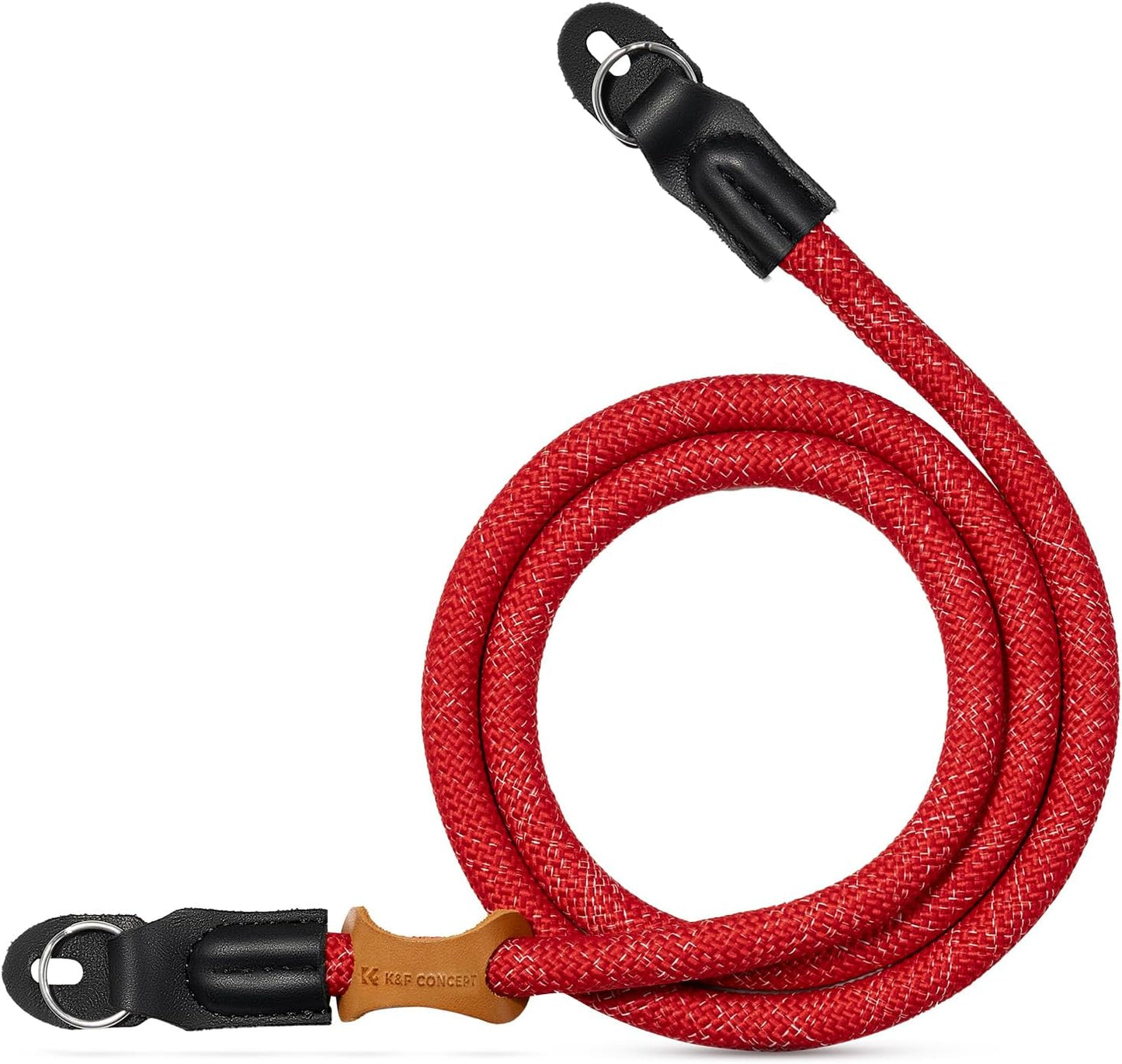 Strap,100cm K&F CONCEPT Camera Neck Nylon Rope Camera Shoulder Strap with O-ring for DSLR Camera-Red