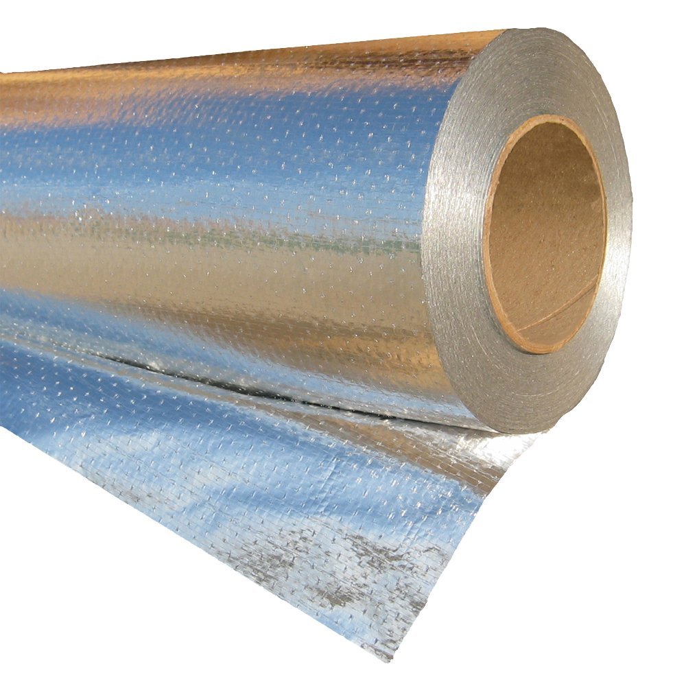 Radiant Barrier Attic Insulation 500 sq ft Xtreme Heavy Duty Reflective Foil Insulation, 48-inch by 150-feet Perforated Breathable Double Reflective Aluminum House Wrap Thermal Roll