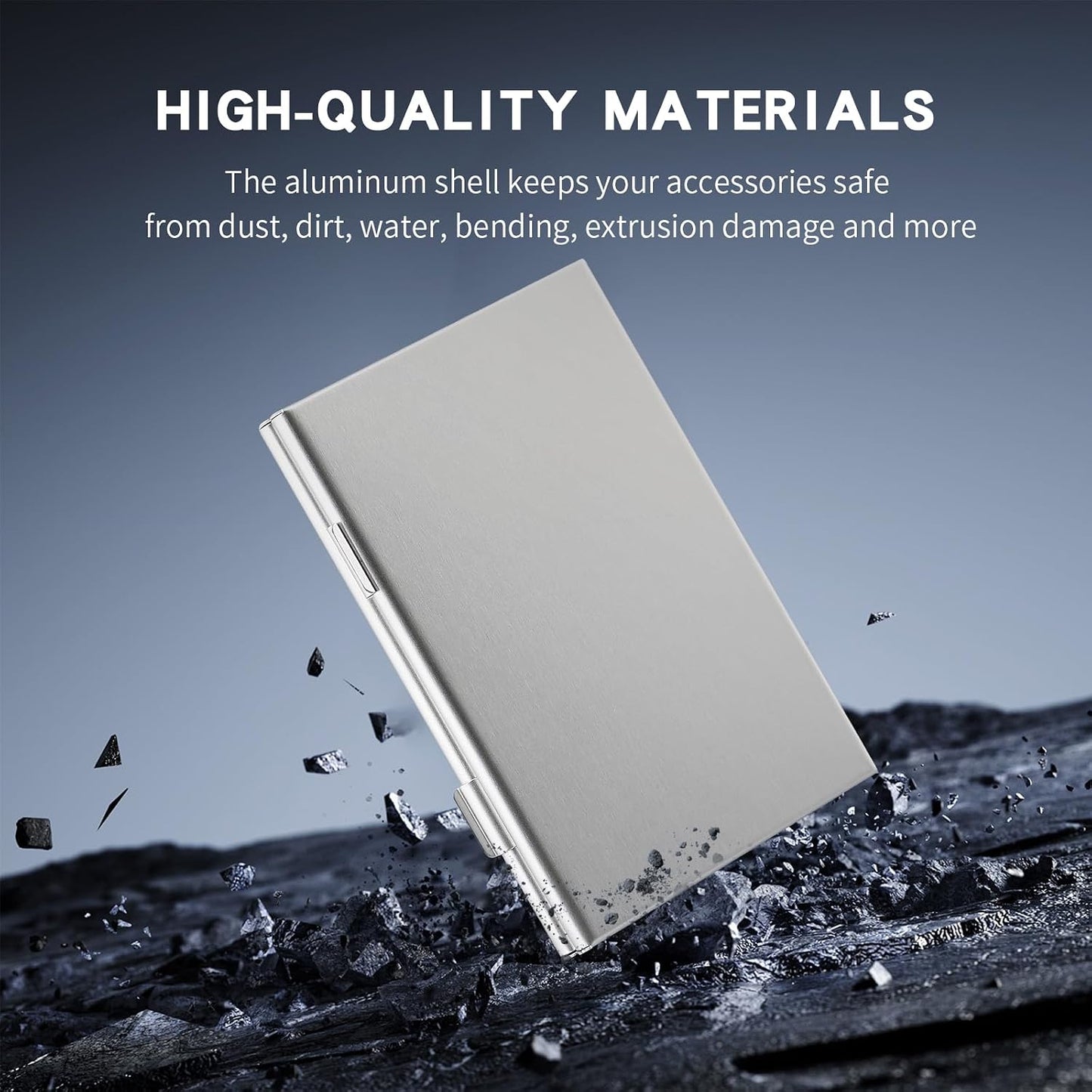 M EGA MEGACUBE 26Slots 24 2 Aluminum SIM Card Case, Ultrathin SIM Card Holder, Fit for Nano sim Card and Cell Phone