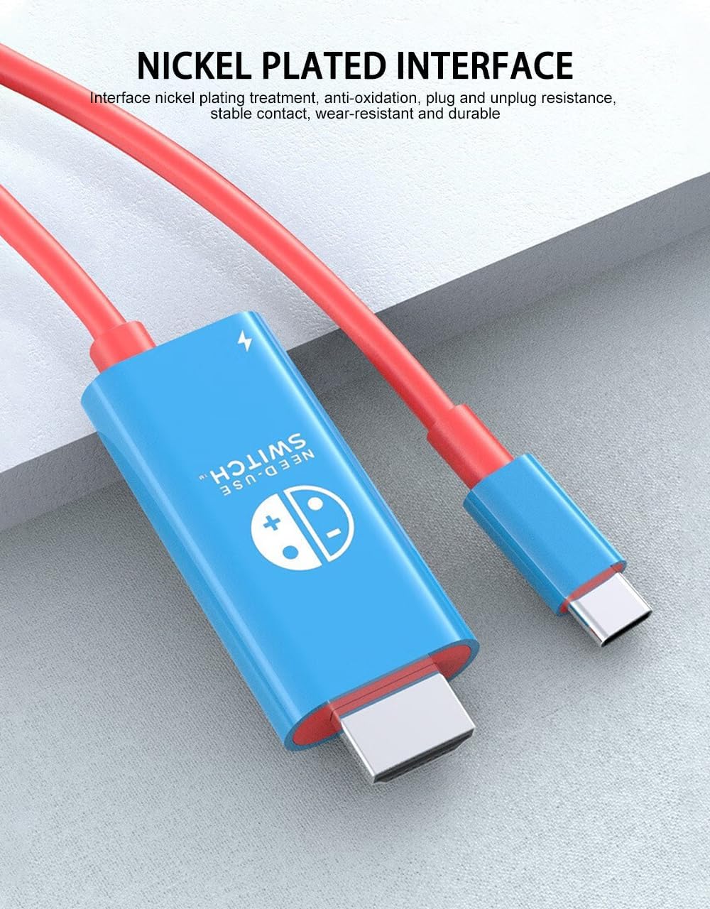 BKELHS 2 1 4K 60Hz 100W 17 6.6TF USB C to HDMI Cable in Steam Deck Adapter HDMI Charging Port, Monitor TV Connector