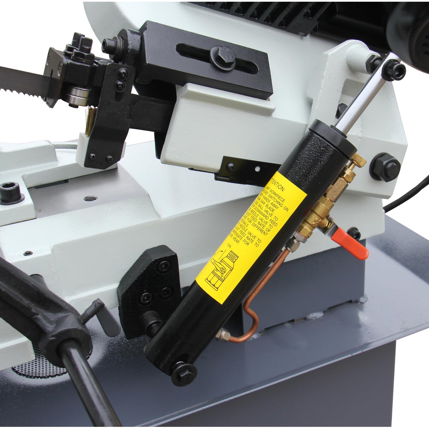 KAKA INDUSTRIAL Metal Band Saw,7x12 Inch(178x305mm) Rectangular Cutting Capacity,1.5HP Dual Voltage 115V/230V,Includes 3 Blades,Metal Horizontal Band Saw Hydraulic Feed, Steel Aluminum Alloy Bars