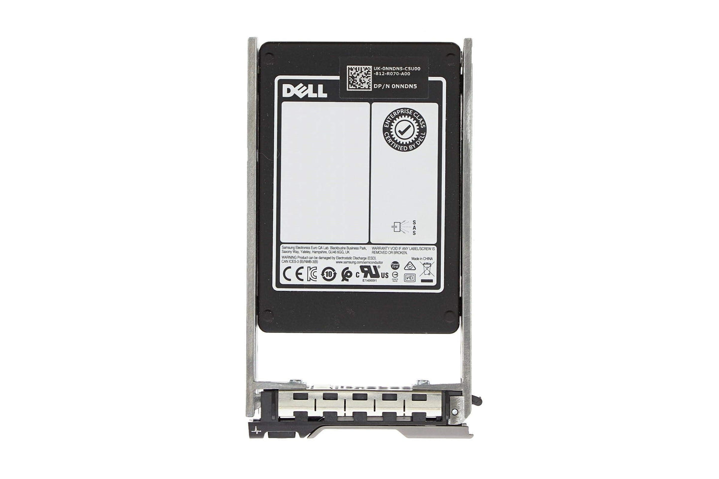 Dell 3.84TB 12Gb/s 2.5" SAS Solid State Drive Bundle with Tray, Compatible PowerEdge R640, R740, R740XD, R440, R540, R840, R940, T440, T640 Servers