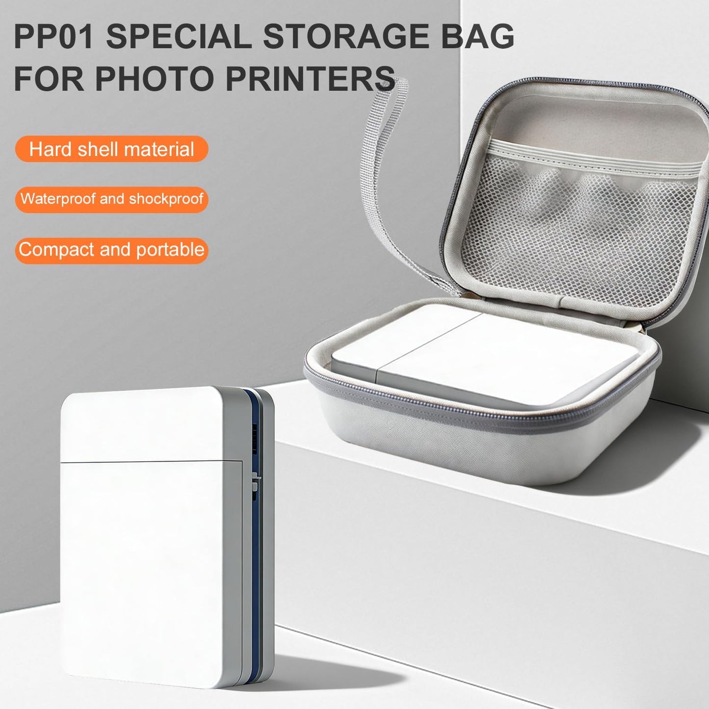 cseein PP01 Hard Travel Case for Nelko Photo Printer Color Mini Portable Printer,Waterproof and Drop Proof, Portable