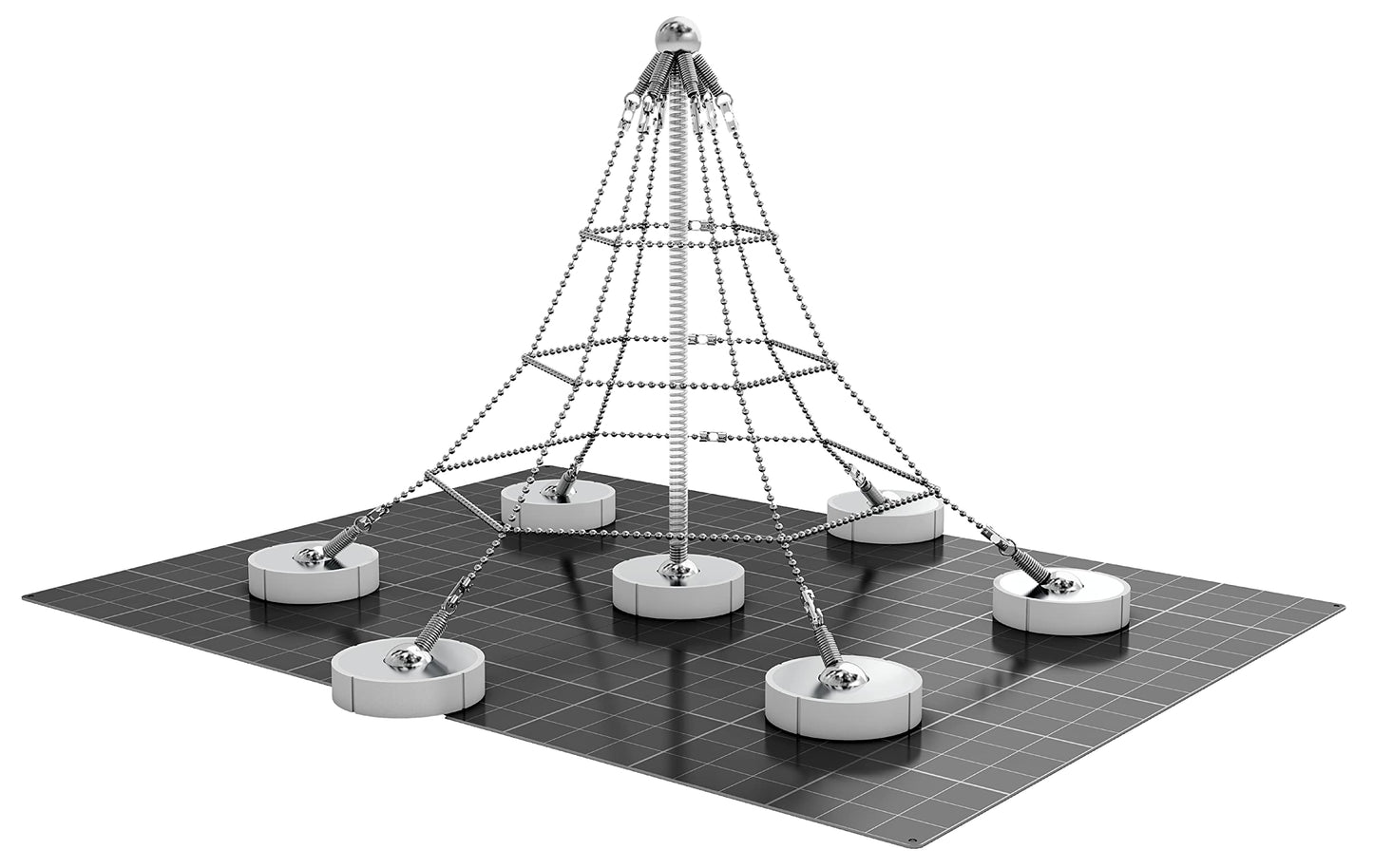 Mola Structural Kit 3 | Magnetic Modular Kit for Engineering and Architecture Education | 205 Pieces + Practical Guide