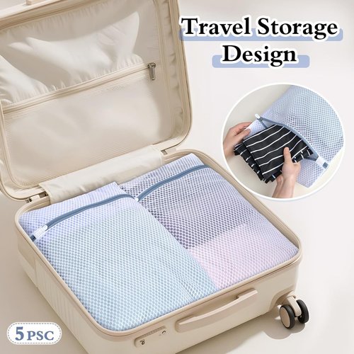 Durable Mesh Laundry Bags by [Brand Name] - 5-Pack Delicates Protector for Lingerie & Baby Clothes | 12x16 Inch
