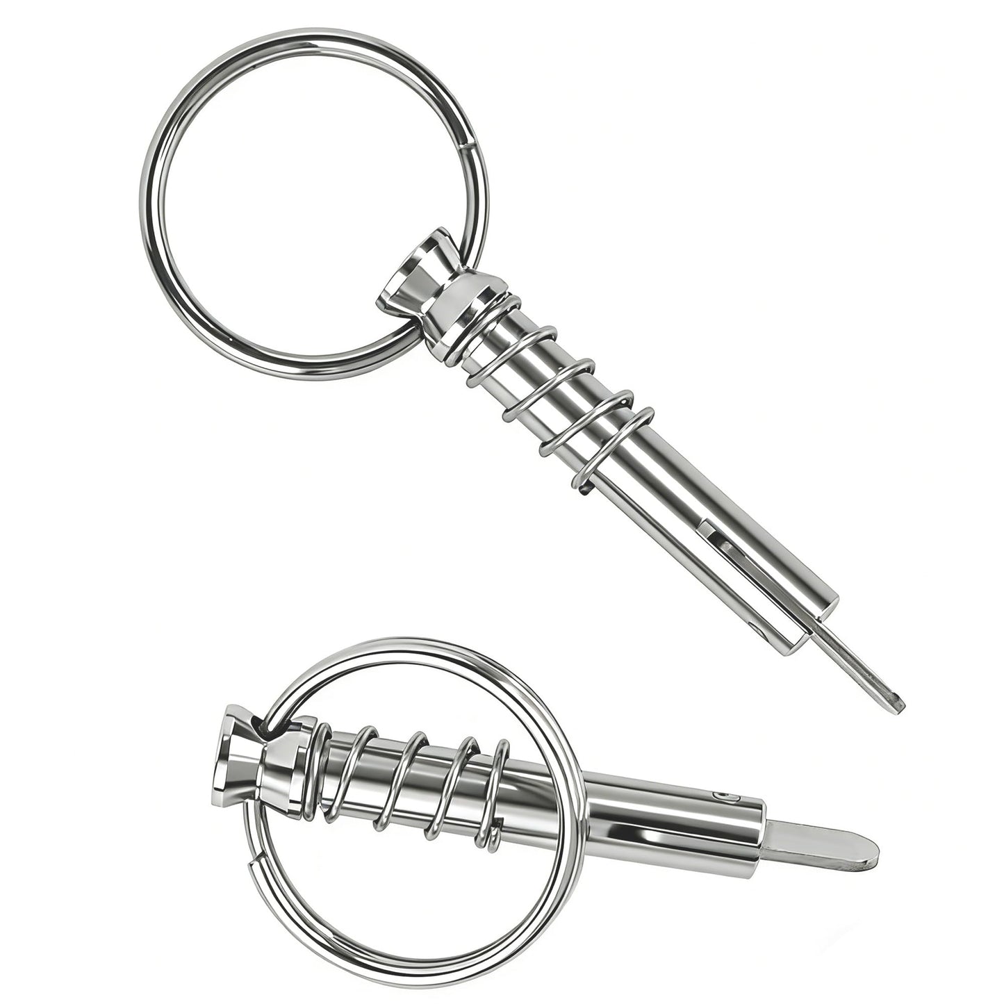 Laorde Bimini Top Quick Release Pins 1/4 inch Diameter with Drop Cam and Spring, Usable Length 0.9 inch, Full 316 Stainless Steel, Marine Hardware (4 PCS)