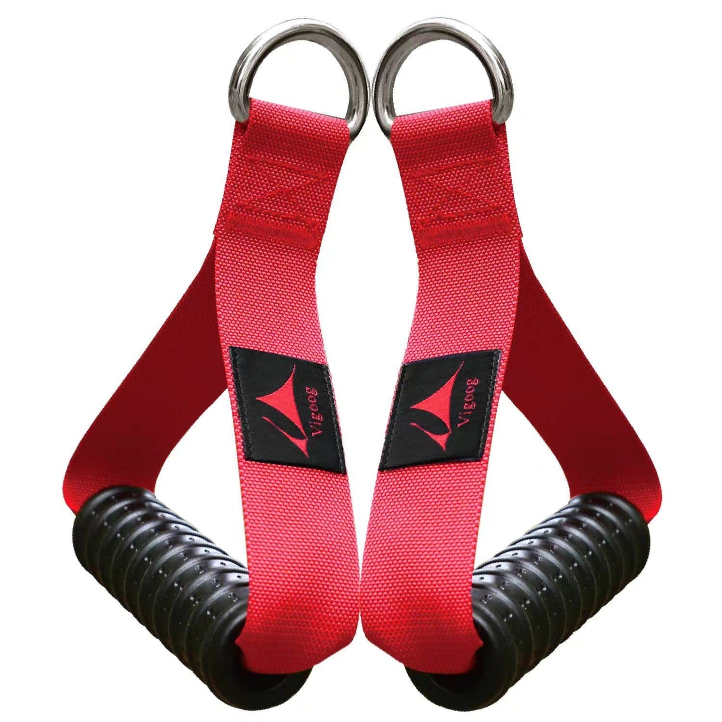 Vigoog Heavy Duty Gym Workout Handles Attachment for Cable Machine,Resistance Band,Pulley System Home Exercise Equipment, Comfortable and Stronger Grip