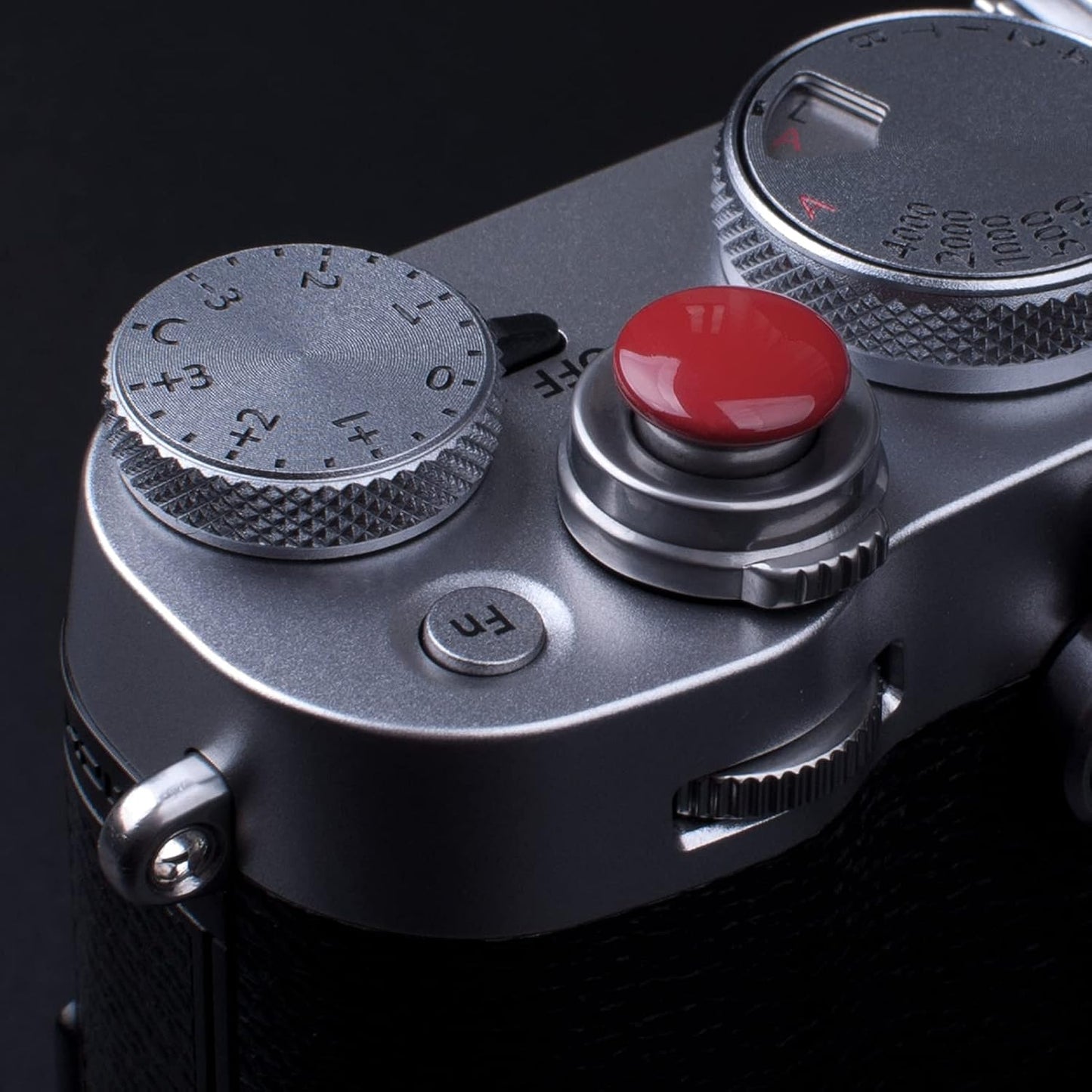 11mm 10mm Surface(2 Pack) VKO Dark-red Metal Soft Shutter Release Button,Delicate Camera Shutter Button Concave Convex