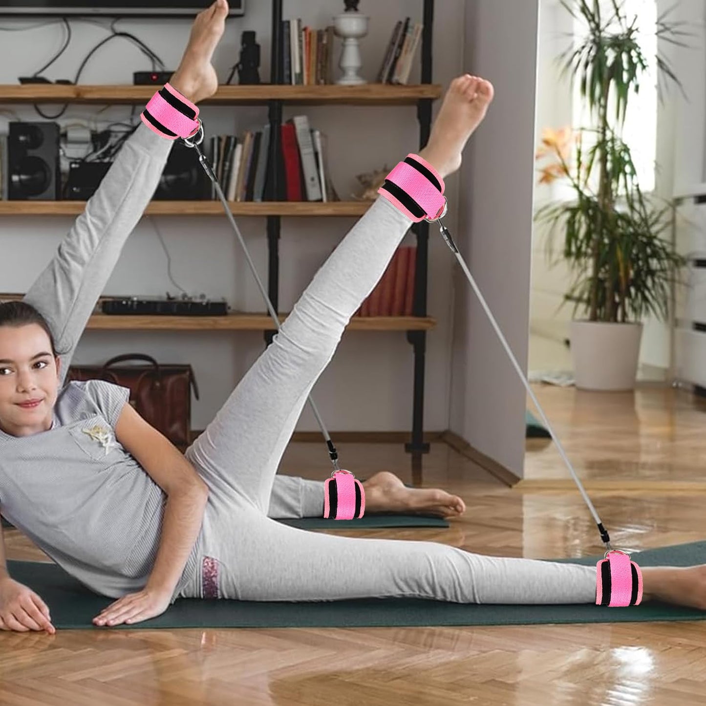 Ankle Straps for Cable Machines Cable Kick Back Ankle Straps Kickback Ankle Strap Ankle Resistance Bands Glute Kickback Ankle Strap for Glute Workouts Leg Extensions Gym