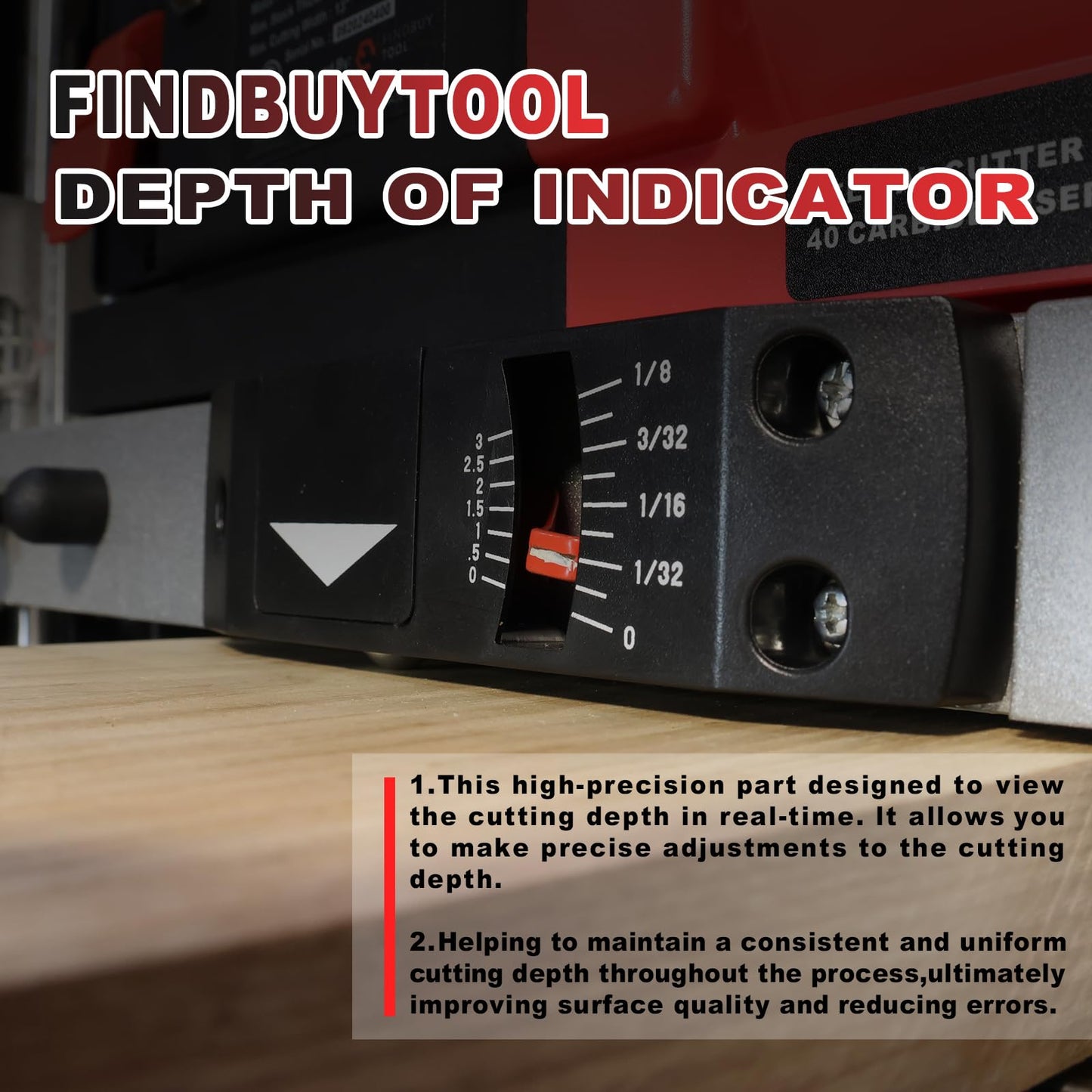 FindBuyTool 13" Benchtop Wood Thickness Planer with Helical Cutterhead, 120V 15-AMP 20000RPM Power Electric Motor Infeeding Worktable for Woodworking