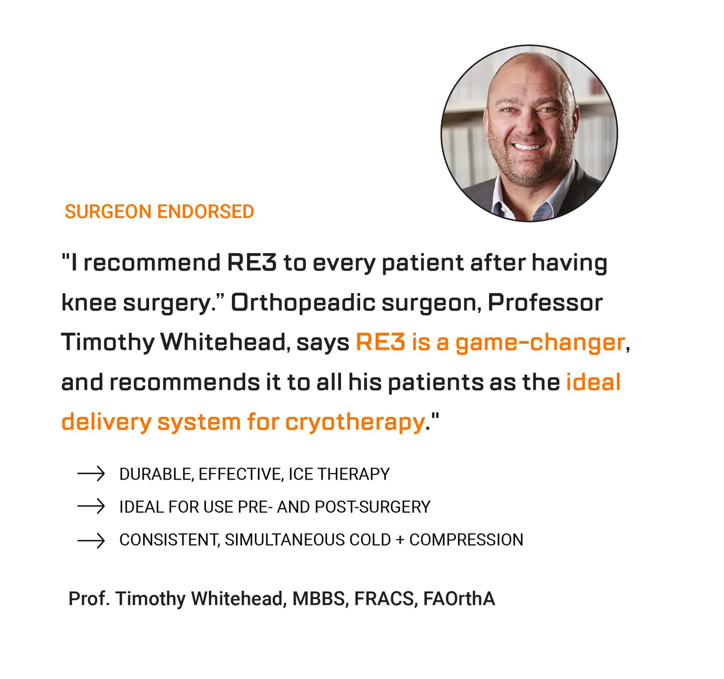 RE3 Ice Compression Pack for Knee, Arm & Leg - Powerful & Effective Cold Compression Cryotherapy Wrap for Chronic Pain, Knee Replacement, Swelling - 2 x Ice Core Blankets, Standard One Size Fits Most