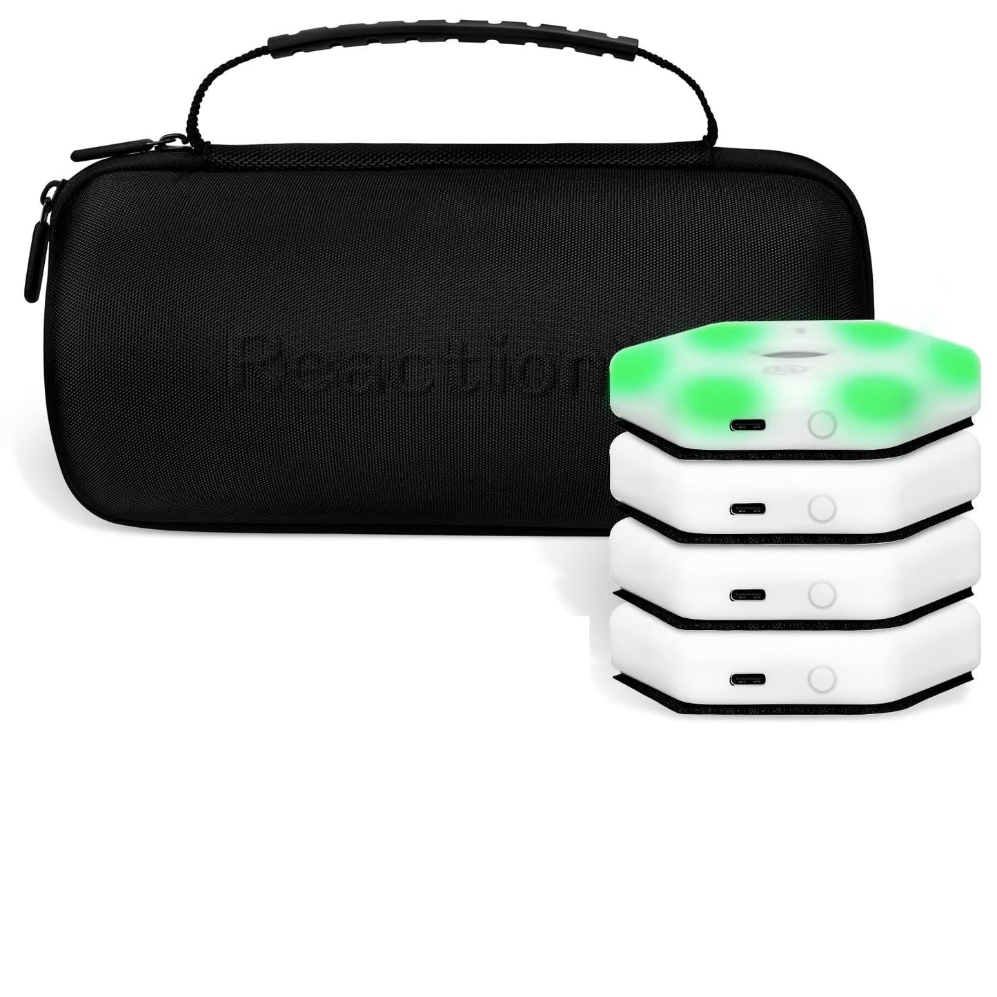 Sports Reaction Agility Lights Training Kit - Professional Reaction Time & Agility Training System with LED Light Modules for Athletes, Physical Therapists, Coaches, and Fitness Trainers (4)