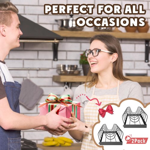 2PACK Pot Lid Organizers Inside Cabinet for Kitchen, Pots and Pans Organizer Under Cabinet with 16 Adjustable Dividers, Countertop Lid Holder, Rust-Resistant, Tool-Free Installation, Easy to Clean