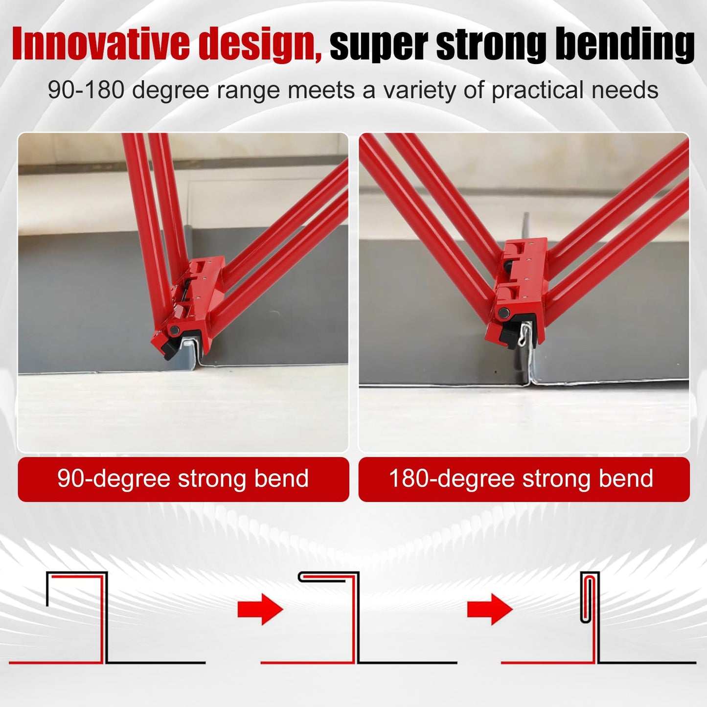 Hand Seamer FSHS1-1.5" Verticle Seams Standing Seam Roofing Tool Metal Sheet Metal Hand Seamer Metal Roofing Standing Seam Mechanical Lock Tool-Manual stitching tool for protecting paint surface
