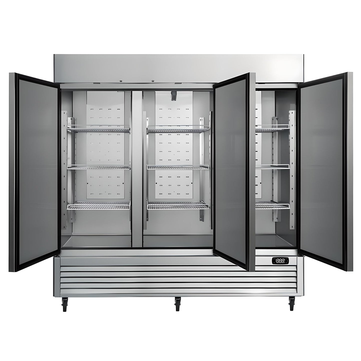 Kenmore Commercial Freezer – Upright Convertible Refrigerator, Frost Free, Congelador For Restaurant, Industrial Use, Cafe, Shop, Buffet Station, Reach-In Full-Size 72 Cu.ft Stainless Steel