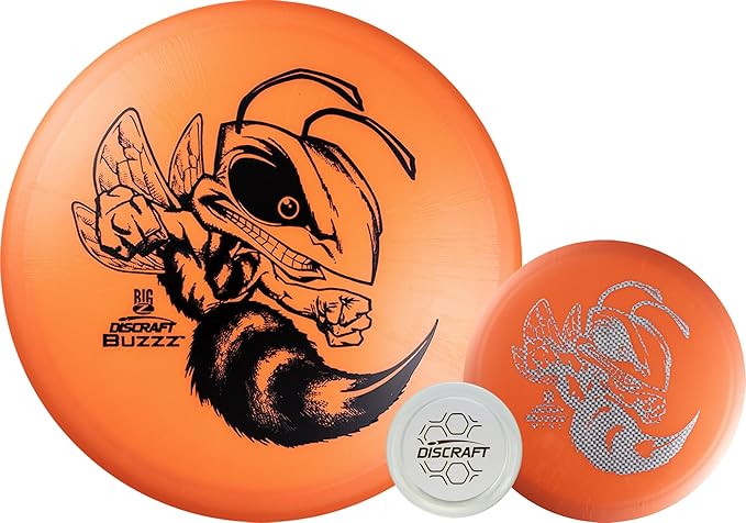 Discraft Big Z Buzzz & Mini Buzzz Combo Pack | Orange Midrange - Discs with Varied Foils - Varied Weights