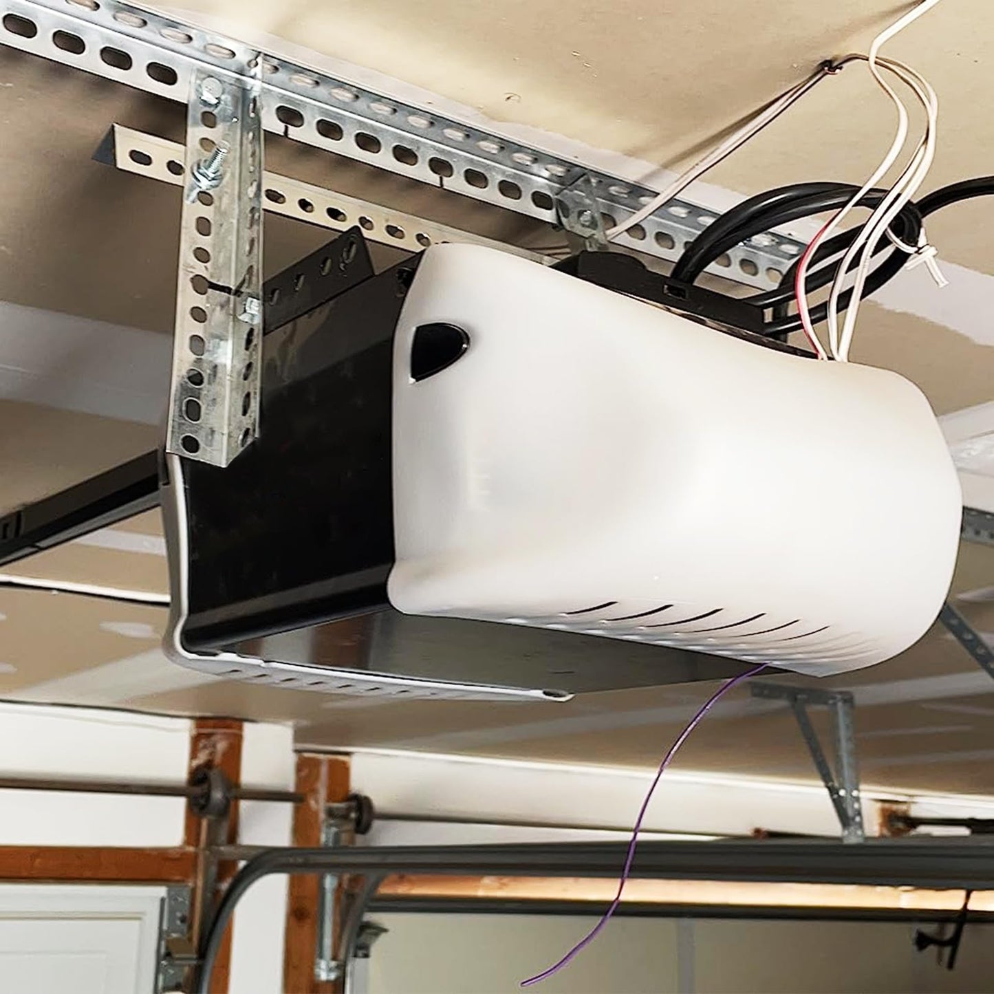 Garage Door Opener Hanging kit, Universal Garage Door Opener Installation Kit, Galvanized Garage Door Angle Iron Bracket and Mounting Hardware