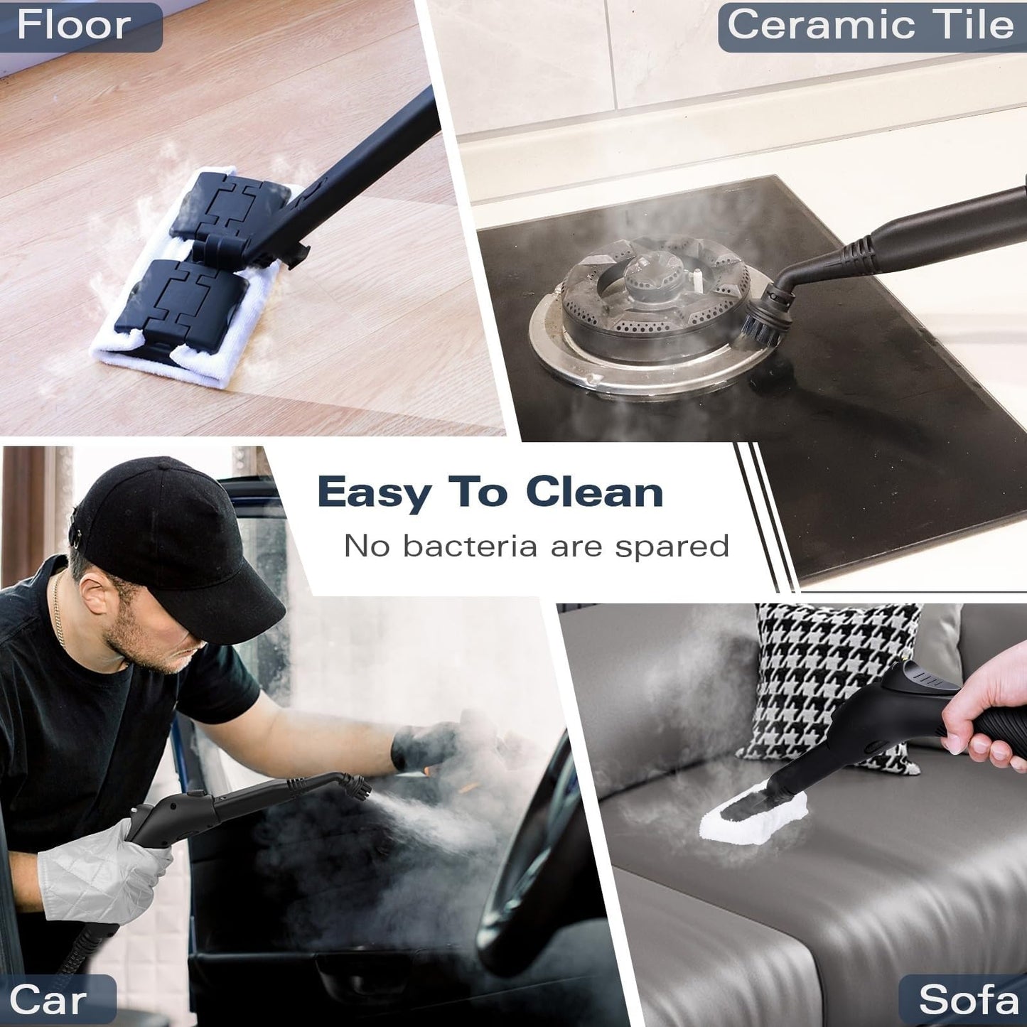 Waitbird Steam Cleaner, Handheld Steamer For Cleaning With 21 Accessories, 248 °F High Temperature, Suitable for Floor, Tile, Window