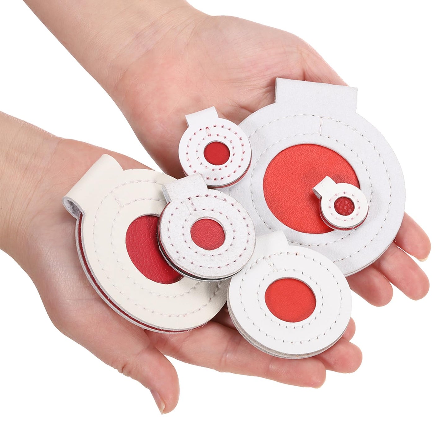 PATIKIL Microfiber Bullseye Targets 4cm, 7Pcs Competition Game Target Shooting Practice Fabric Pad Disc Accuracy Training Tool Outdoor Hunting Accessories