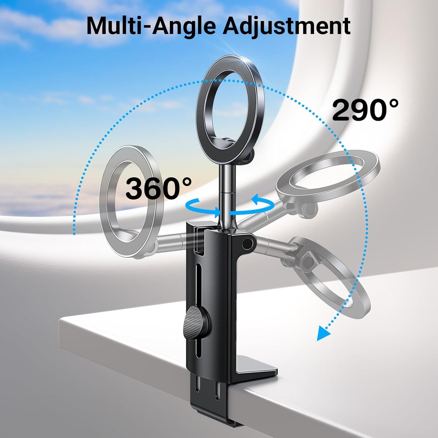 Coolpow 16 15 14 13 for Magsafe Airplane Phone Holder MountStrong MagnetAirplane Travel Essentials Plane Phone Holder