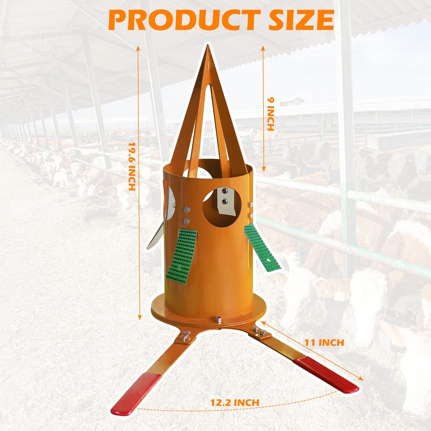 NULTRUMA Bulk Bag Unloader for Animal Feed, Grain & Fertilizer | FIBC Big Bag Dispenser | Heavy-Duty, Portable Tool for Farm, Warehouse, Construction