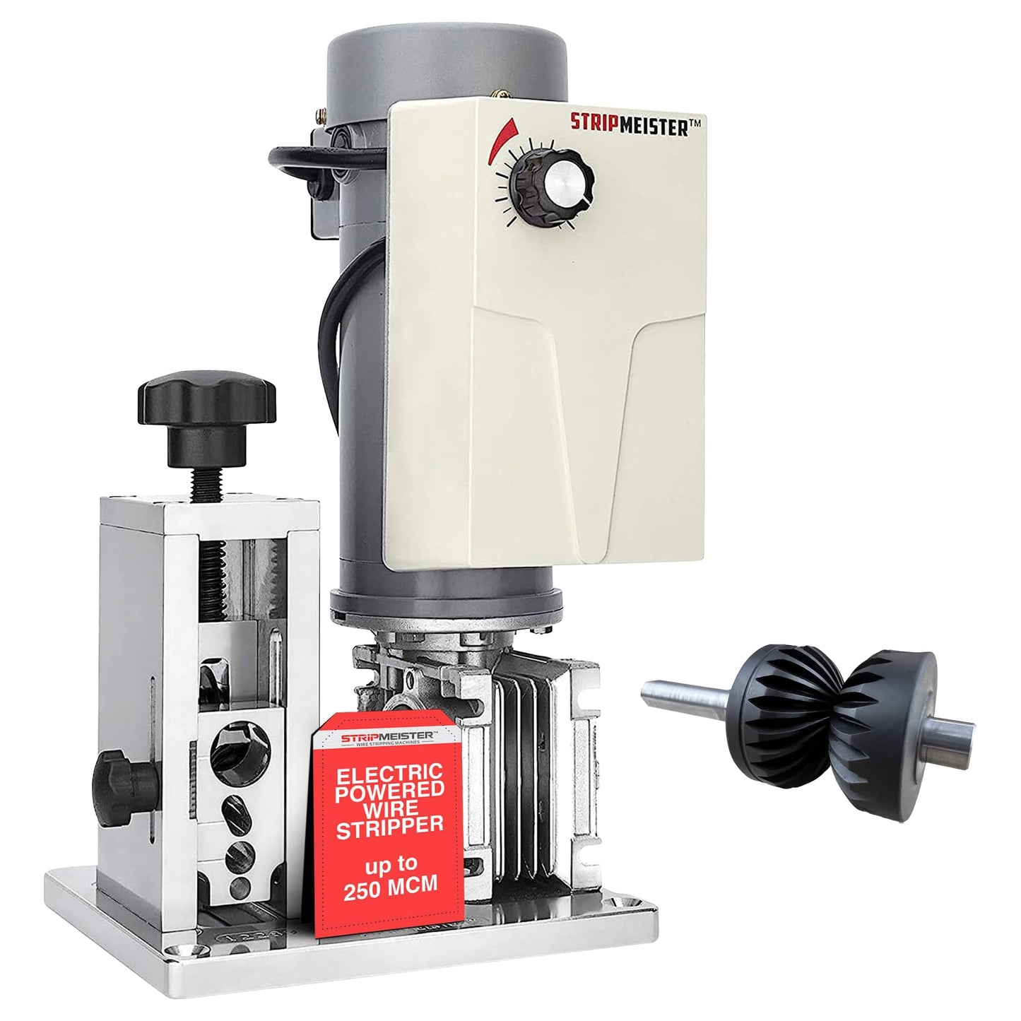 StripMeister Ultimate Wire Stripping Kit: E250 Machine & Feeder – Precision Stripping with Variable Speeds, Easy Scrap Metal Processing & Maintenance