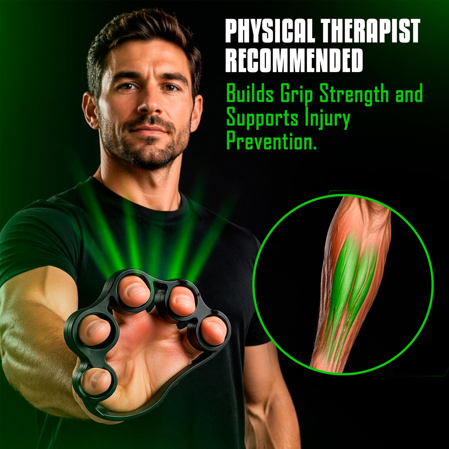 THERAPHY FiT Flex Bars Training Kit with Hand Therapy Ring and Finger Exerciser - 4 Resistance Bars Set for Elbow Therapy and Grip Strength - Relieves Tennis Elbow Pain - Flex Bars for Physical Therapy