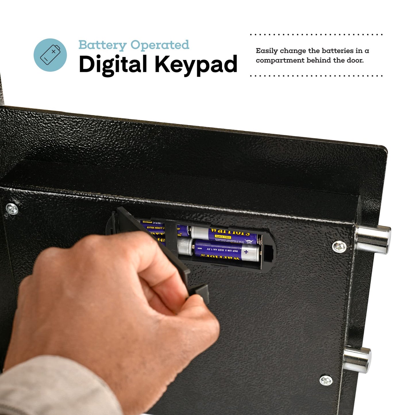 AdirOffice Digital Depository Safe - Front Loading - Digital Keypad Lock - Lockout Mode (Black)