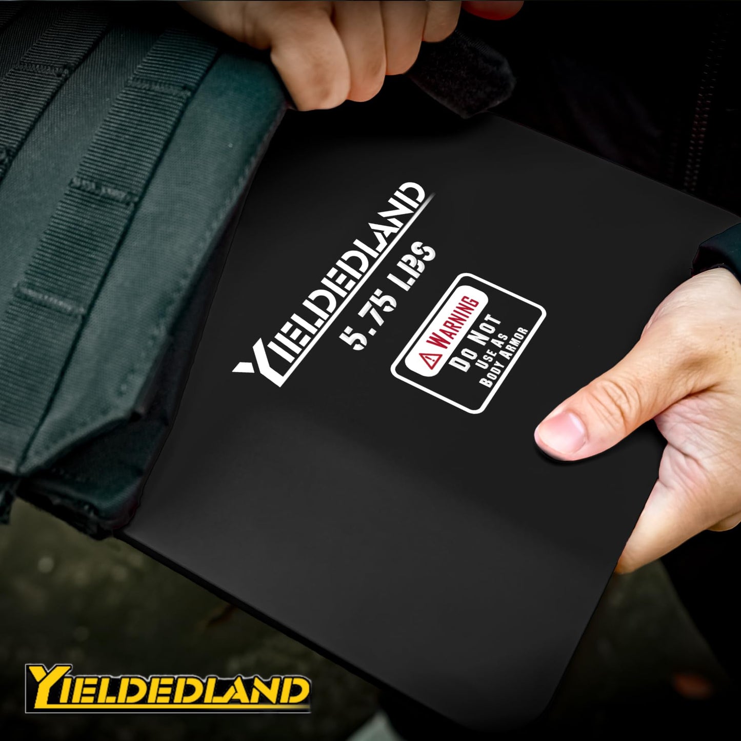 YIELDEDLAND 15lb/21lb Weighted Vest for Men and Women with Weight Vest Plates, Weight Vest for Strength and Endurance Training, Workouts, Running, Walking (Black, 5.75LB Plate)