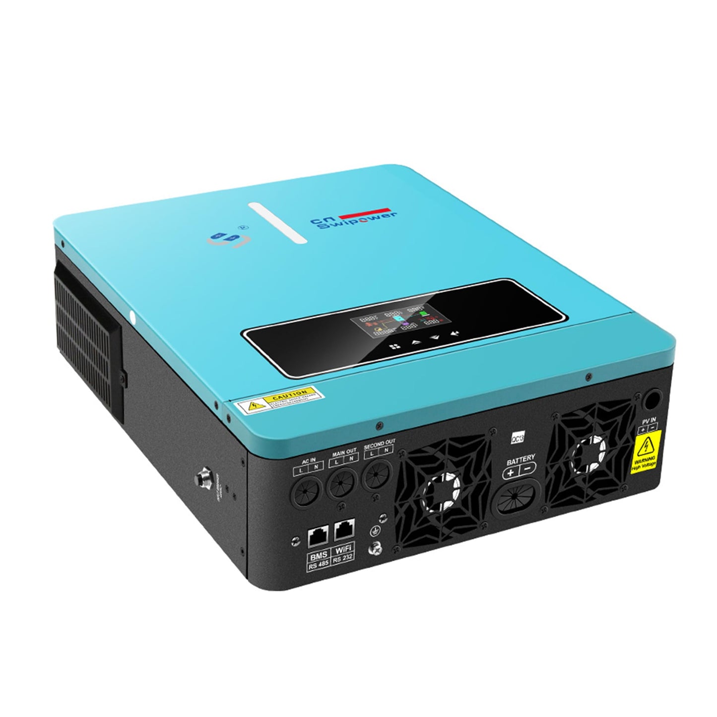 Xijia 3600W Hybrid Solar Inverter，24VDC to 120VAC Power Converter with 120A MPPT Solar Charging Controller，Battery-Less Operation Pure Sine Wave Inverter for Home, RVs and Off-Grid Cabin
