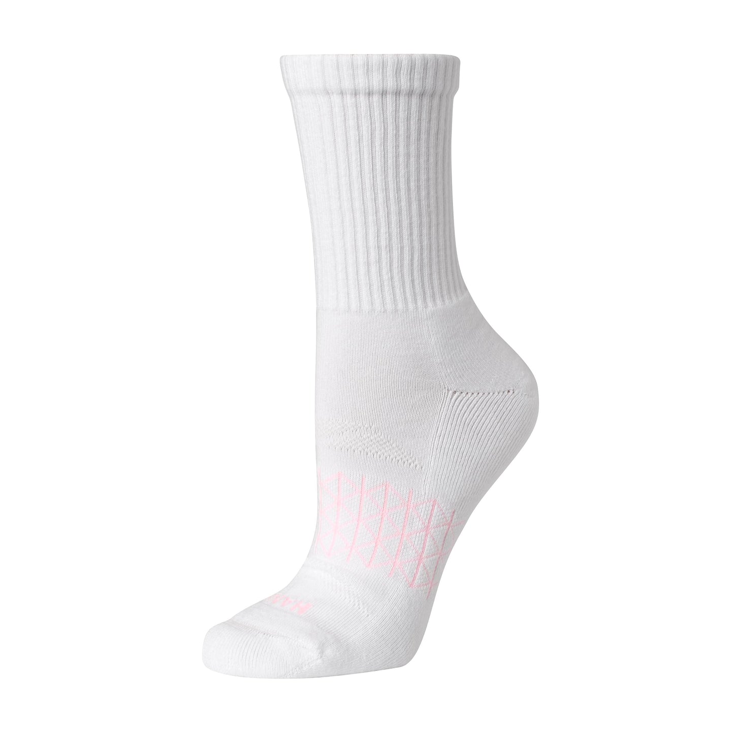 Hanes Women's Cushioned Crew Socks, Absolute Active Crew Socks for Women, Seamless Toe, 4-Pairs