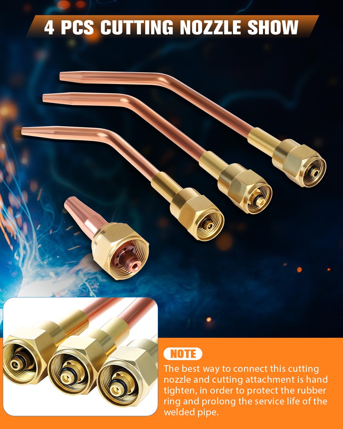 Oxygen Acetylene Torch Kit, Cutting Torch and Welding Kit, Oxy Gas Welding Cutting Brazing Set, Gas Welding Kit, Portable Oxy Acetylene Torch Welder, With Nozzles, Regulator, Hose Gauges, Blue Case