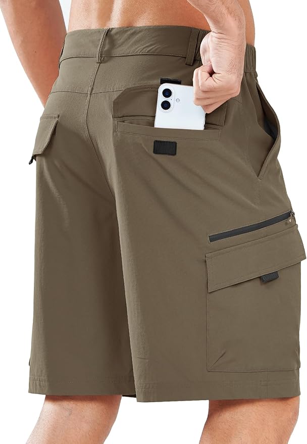 NORTHYARD Men's Cargo Hiking Shorts 9" Lightweight Outdoor Tactical Work Camping Sport Golf Casual Travel Fishing Multipocket