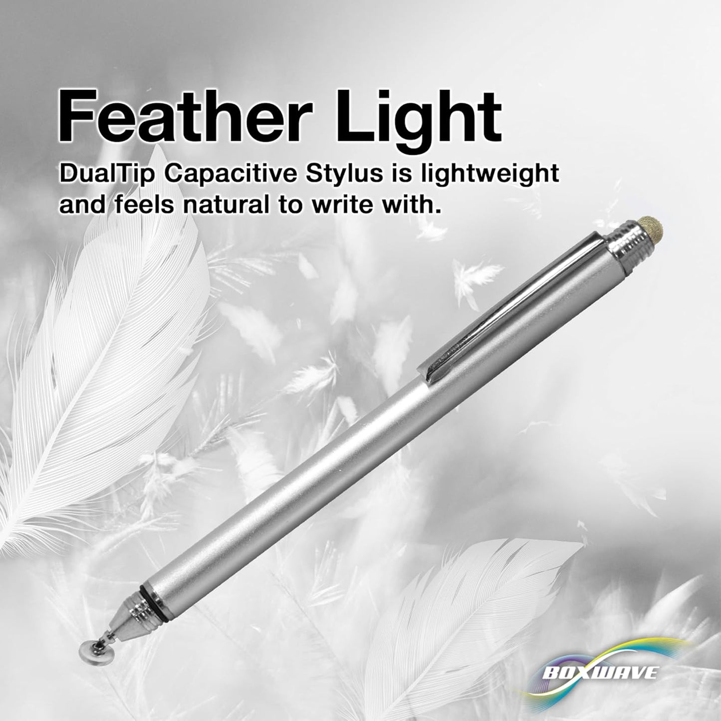 BoxWave VIN1060Plus Stylus Pen Compatible with XOPPOX Graphics Tablet - DualTip Capacitive Stylus, Fiber Tip Disc Tip