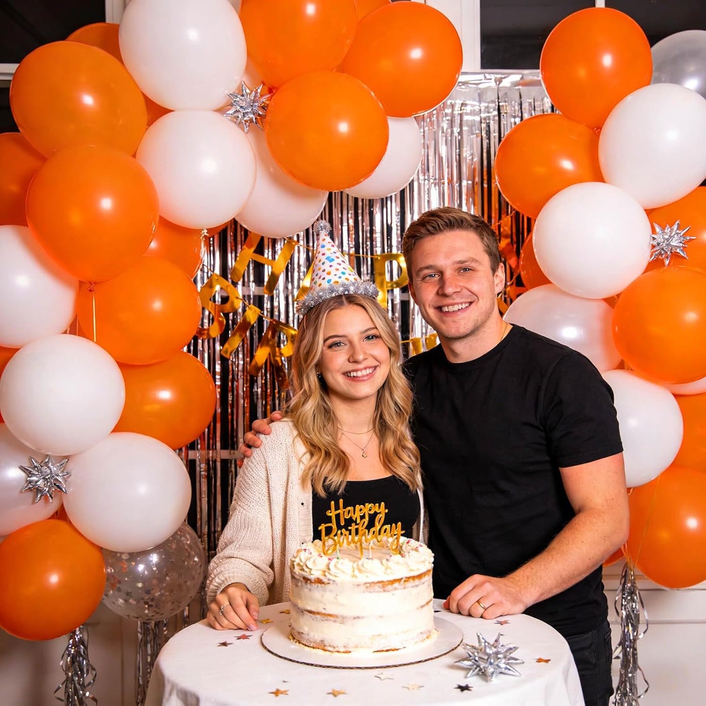 Orange Latex Balloons by [Brand Name] - 110pcs 12-Inch Balloons for Birthday Parties & Baby Showers