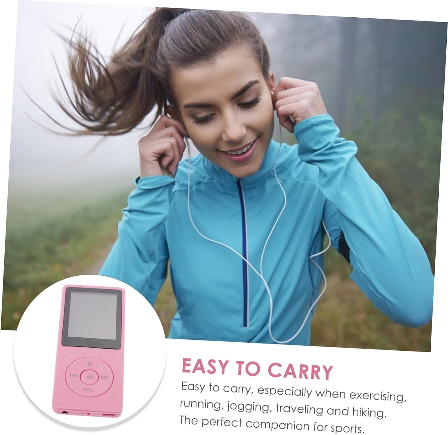CAXUSD Lossless Sound Music Player Portable Media Player with Classic Buttons Lightweight for Seniors Supports Amv