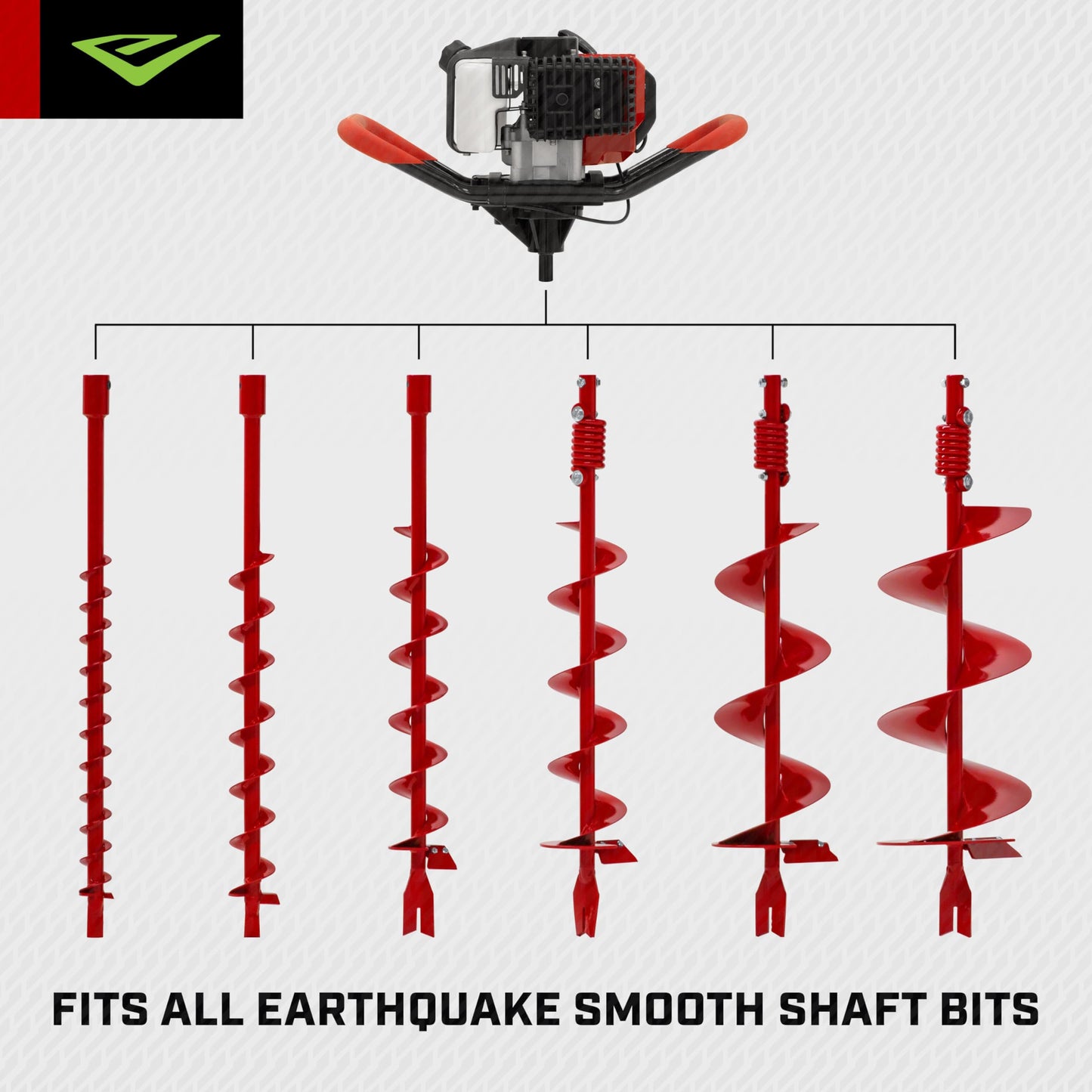 EARTHQUAKE E43 1-Person Earth Auger Powerhead with 43cc 2-Cycle Viper Engine