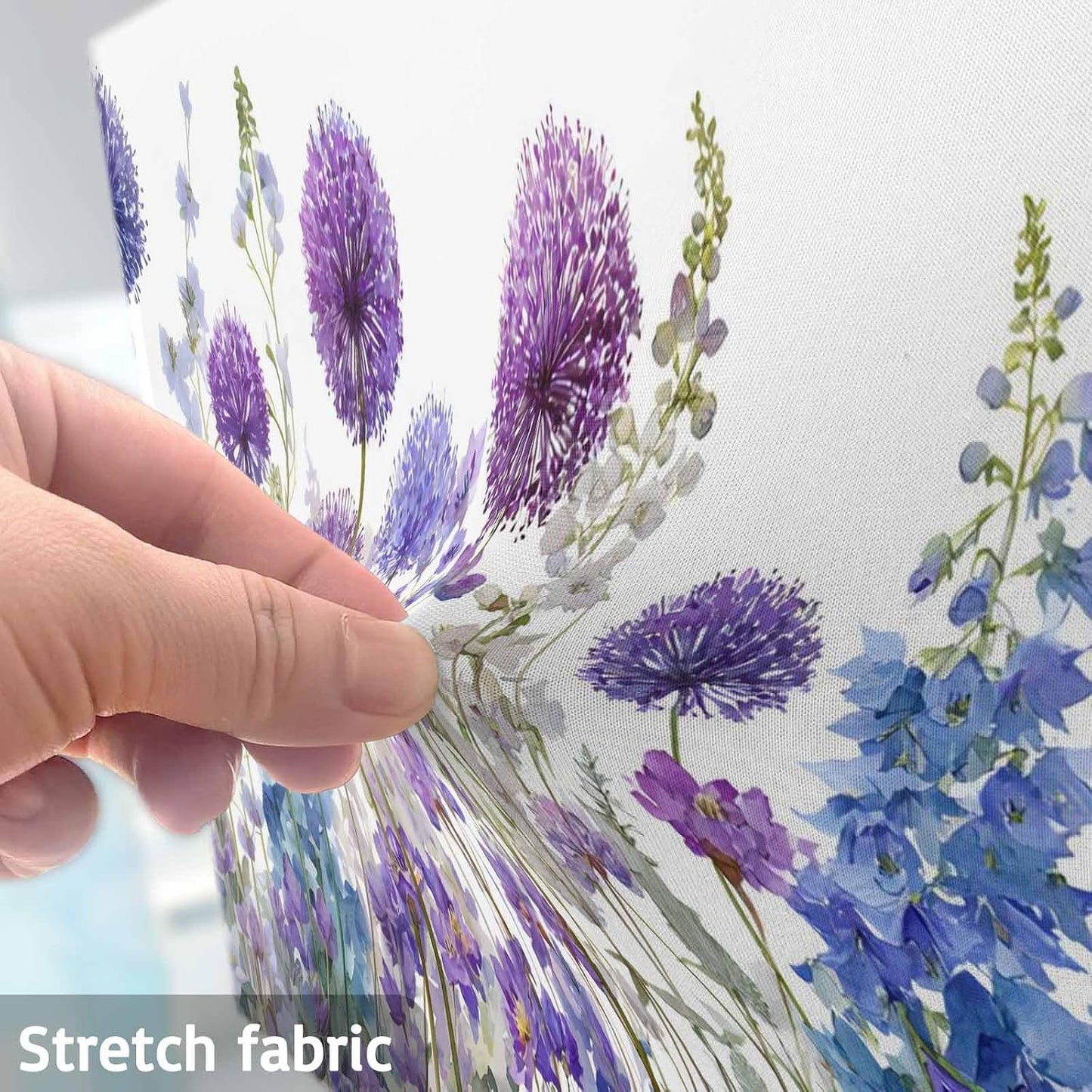 Trosturdspn 55 Inch Watercolor Floral Indoor TV Cover LCD TV Screen Protector Stretchable Television Dust Cover Spring