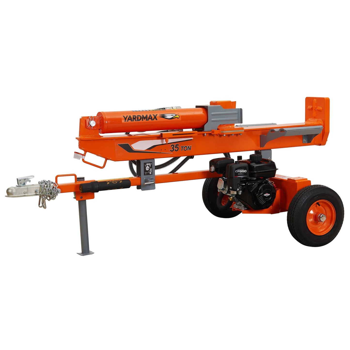 Yardmax Gas Log Splitter 35 Ton 2-Way Full Beam Briggs & Stratton Engine CR950