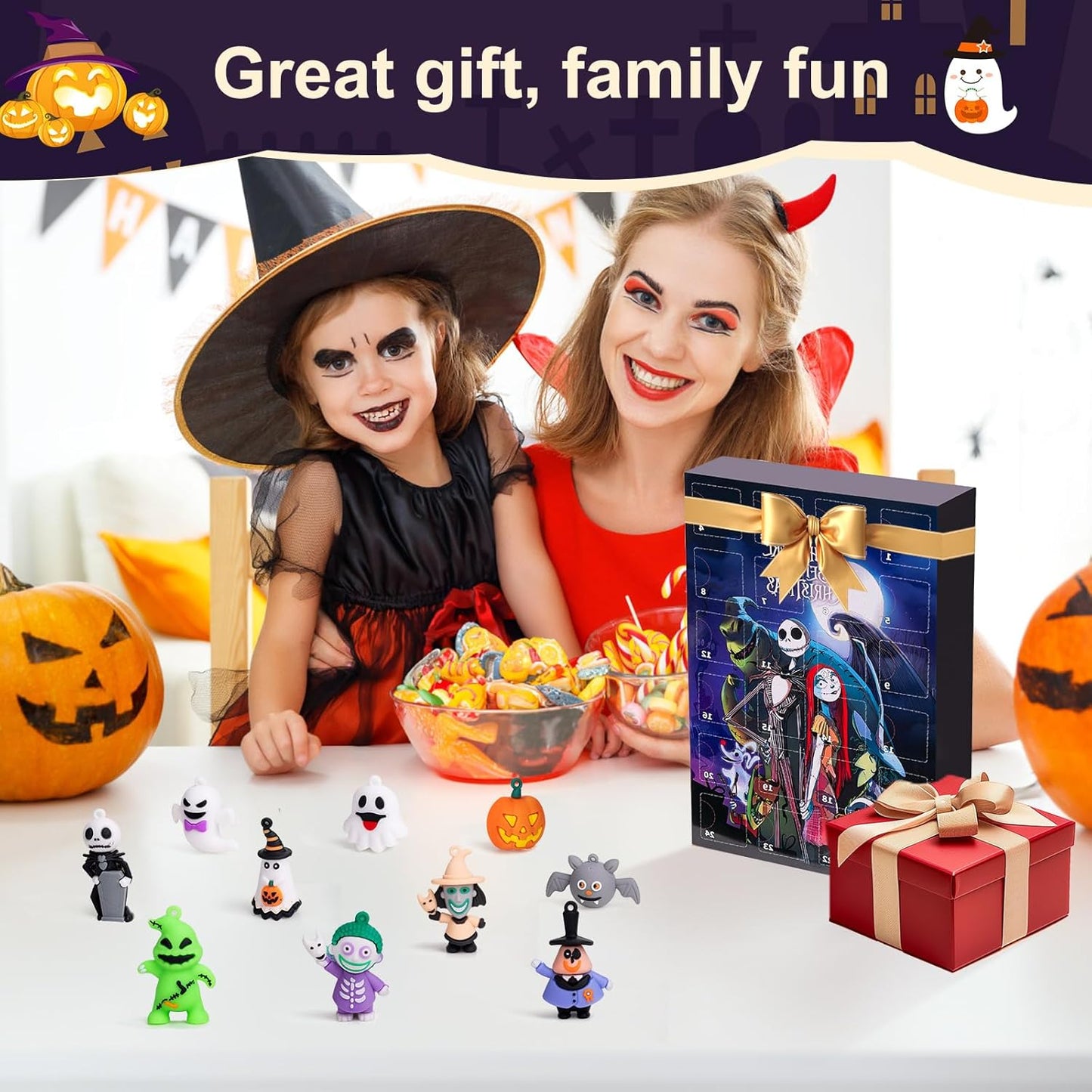 Nightmare Before Christmas Advent Calendar 2025 - 24-Day Halloween Countdown with Classic Doll Collectibles & Ornaments