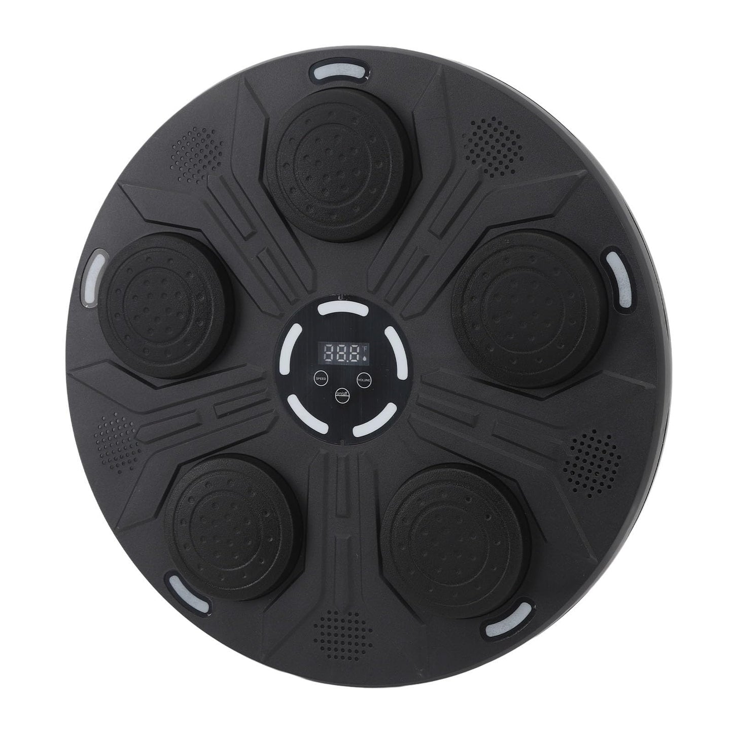 Qinlorgo Music Boxing Machine, Rechargeable Bluetooth Electronic Boxing Target with Adjustable Light Jumping Speed, Wall Mounted Punching Equipment for Kids Adults Home