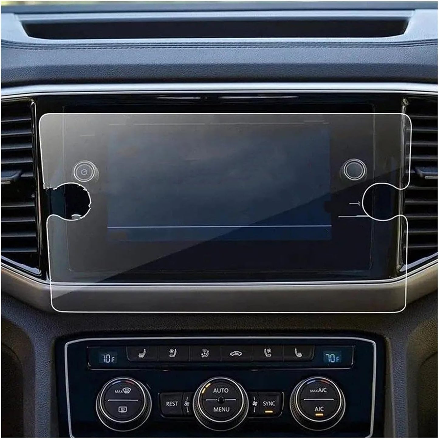 Generic 2018-2023 8 Inch Car GPS Protective Film For VW For Atlas Tempered Glass Screen Protector Film LCD Car