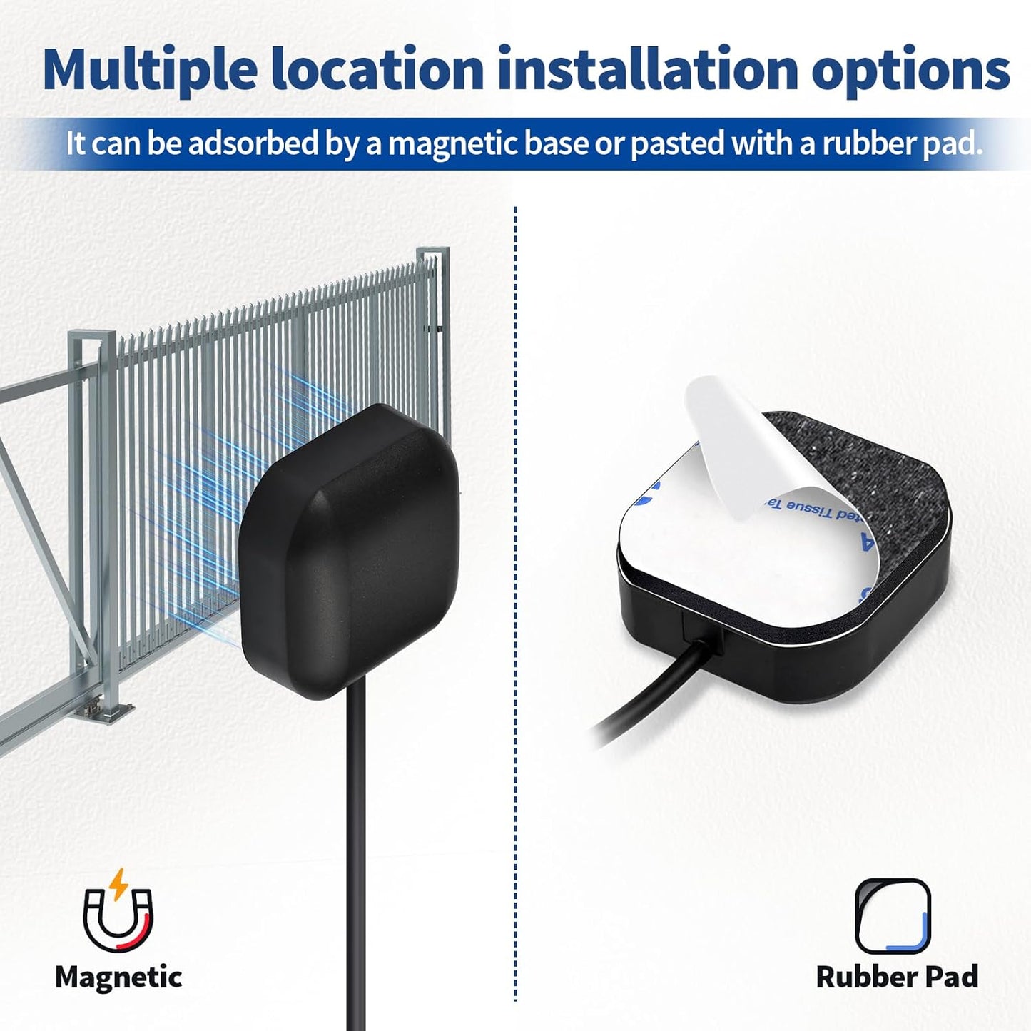 BINGFU Vehicle Waterproof Active GPS Navigation Antenna with SMA Male Connector for Car Stereo Head Unit GPS Navigation