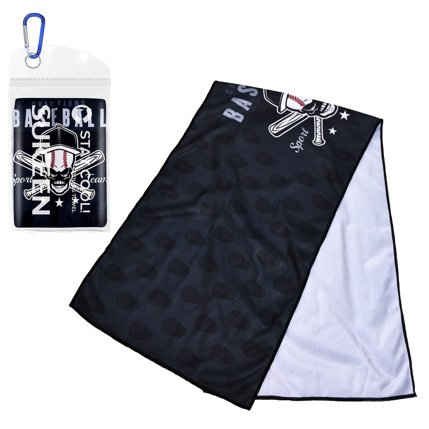 Sukeen Cooling Towels(40"x 12"), Cool Towels for Neck, Baseball Sport Sweat Rag for Gym, Cooling Towel for Yoga, Golf, Camping, Running, Workout & More Activities