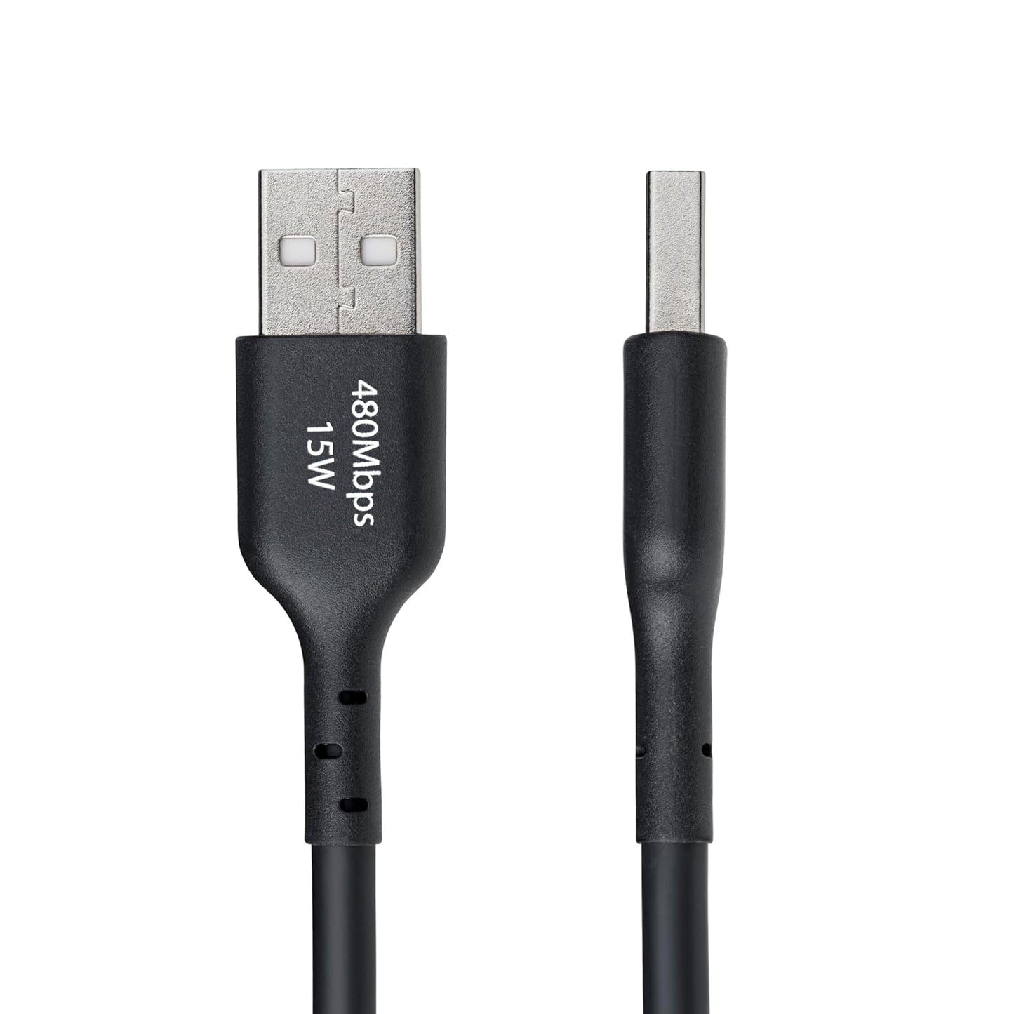 StarTech.com 15ft (4.5m) 3A, 2.0, USB-A to USB-C Charging Cable, Charge & Sync, USB TPE Jacket, Black USB Charging Cord