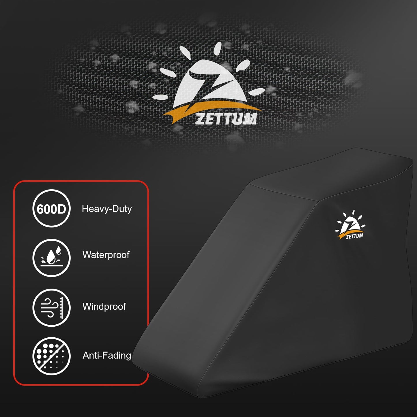 Zettum Treadmill Cover - 600D Treadmill Dust Cover Waterproof, Gym Equipment Running Machine Covers with Windproof Drawstring, Exercise Workout Equipment Protective for Home Indoor Outdoor
