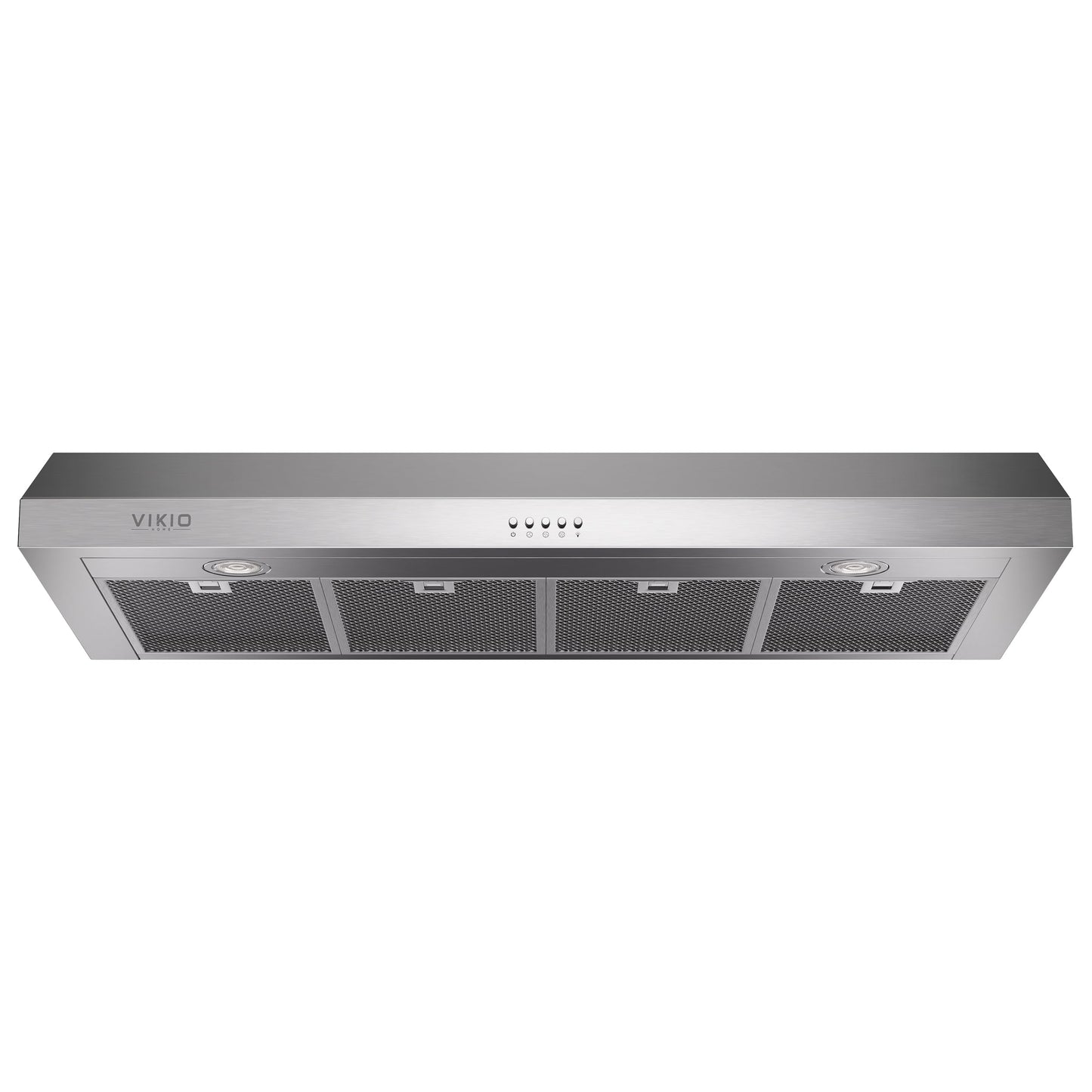 VIKIO HOME Under Cabinet Range Hood 42 Inch, 1200 CFM Dual-Motor Kitchen Vent with LED Lights, Button Control, Ducted Vent Hood, Reusable 5-Layer Aluminum Filters, Stainless Steel