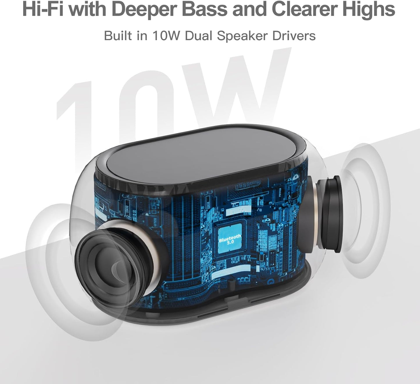 0-100% Dimmer,7 8 Sounds,16-Level ANJANK Alarm Clock FM Radio with Bluetooth Speaker, Hi-Fi Stereo Sound, Clolors Night